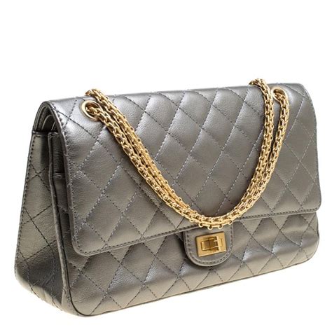 chanel 2.55 reissue classic flap quilted patent leather shoulder bag|Chanel 2.55 reissue bag.